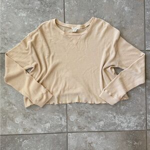 BILLABONG waffle long sleeve top